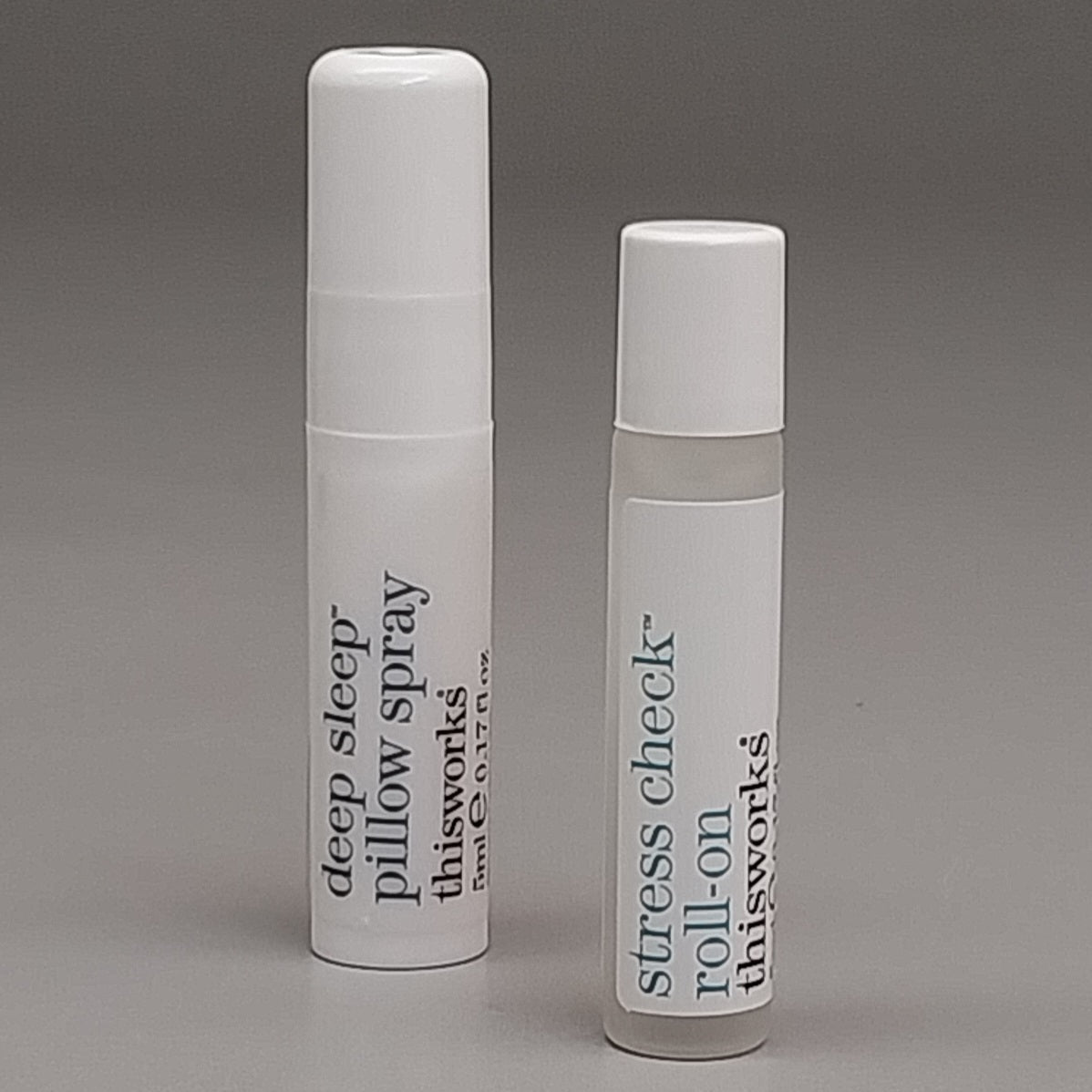 ZA@ THIS WORKS Dream Team (12-PK) Deep Sleep Pillow Spray & Stress Check Roll-On (2x5 ml) (New) D