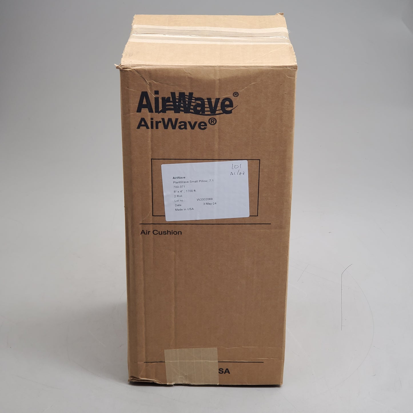 AIRWAVE (2 Rolls) Plantwave Small Pillow Cushion Film Plant Based 8"x4" - 1700' 700-371