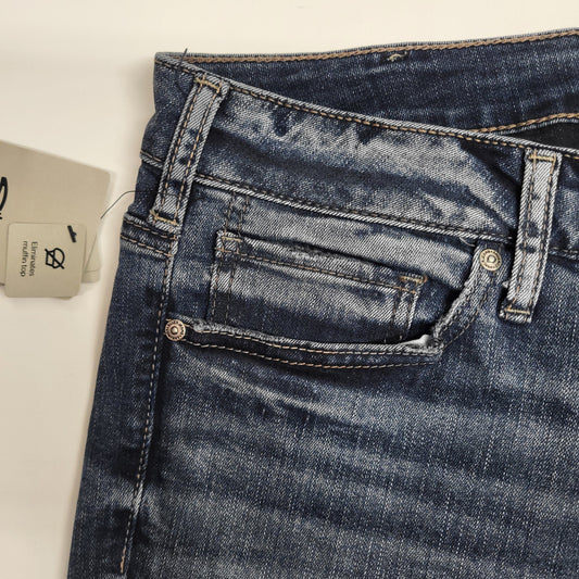SILVER JEANS CO Silver Jeans Co. Mid-rise Straight Leg Jeans Women's Sz 18 Indigo W03403edb328