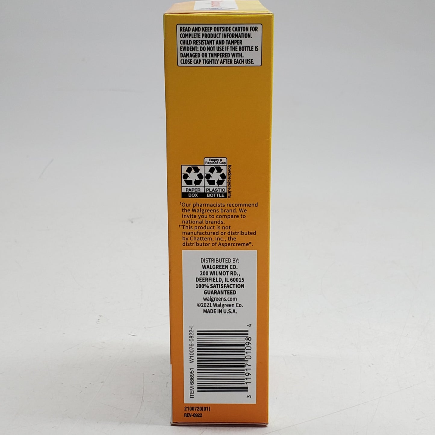 WALGREENS Pain Relieving Cream + Lidocaine Topical Anesthetic 4.7 OZ BB 02/27