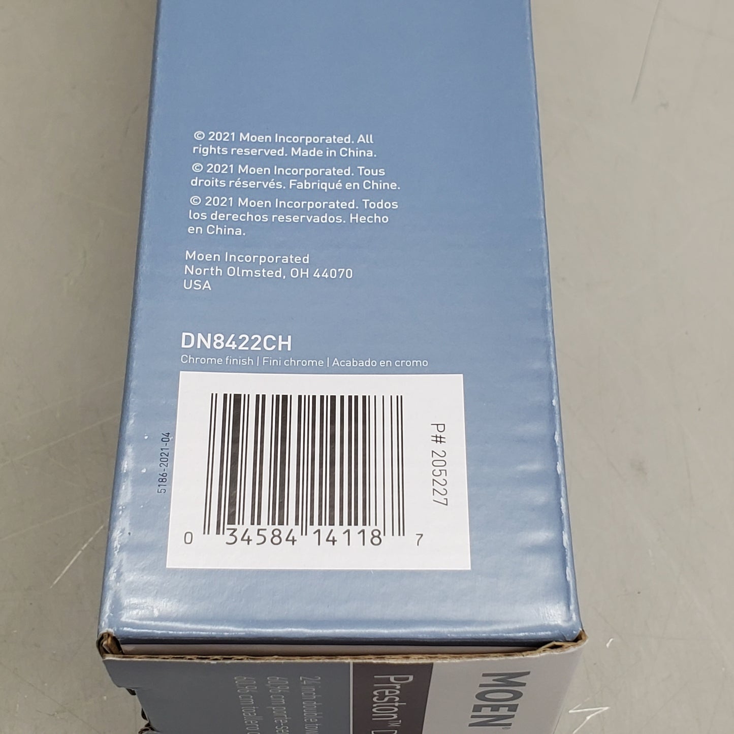 MOEN Preston Towel Bar Double Bar 24" Chrome Finish DN8422CH