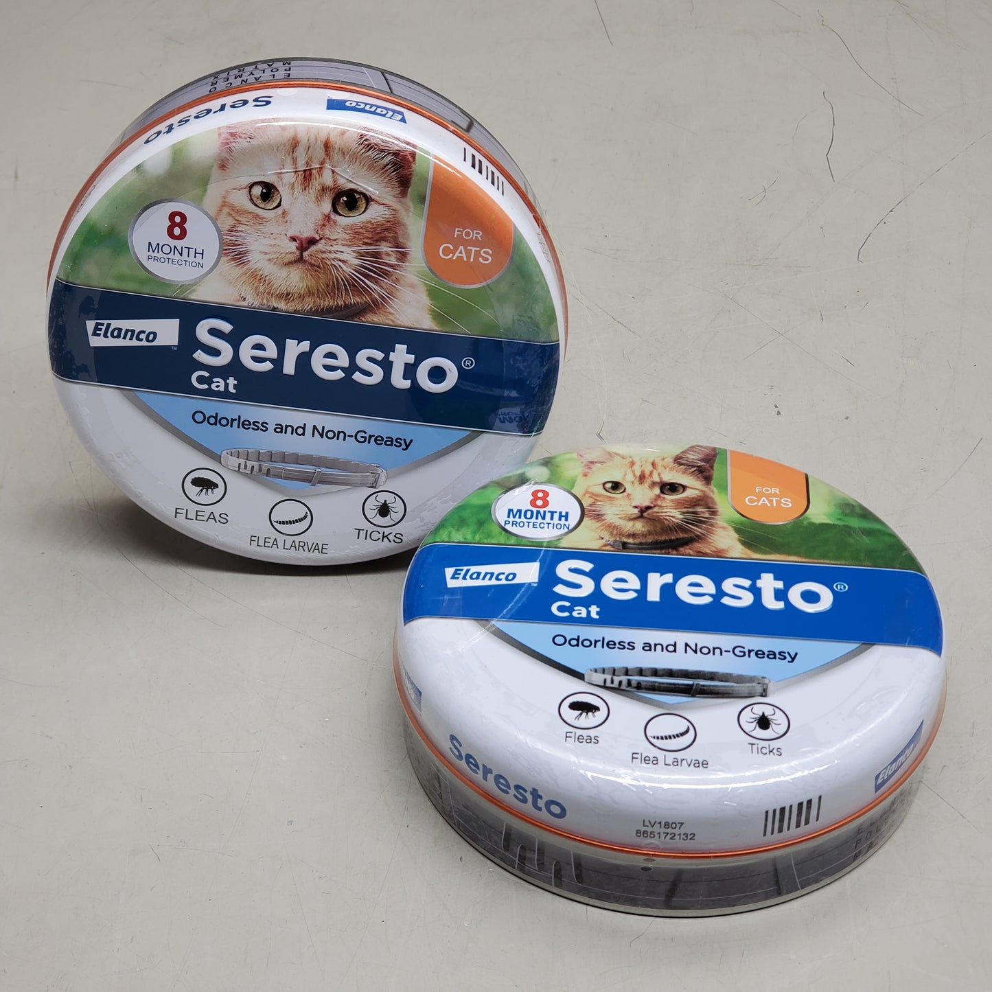 Z@ SERESTO (2 PACK) Elanco Flea & Tick Collar for Cats 8 Month Protection