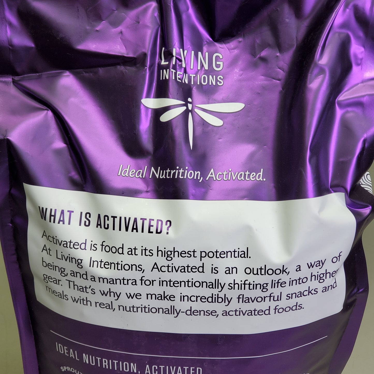 LIVING INTENTIONS Sprouted Almonds & Pistachios 15 Lbs Rosemary Garlic BB 09/25