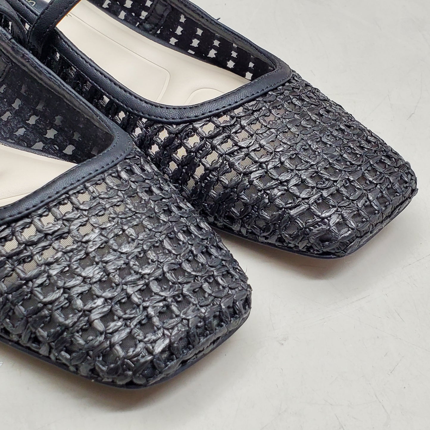 FRANCO SARTO L-Tinsley Mary Jane Women's Flat SZ M 6 Black