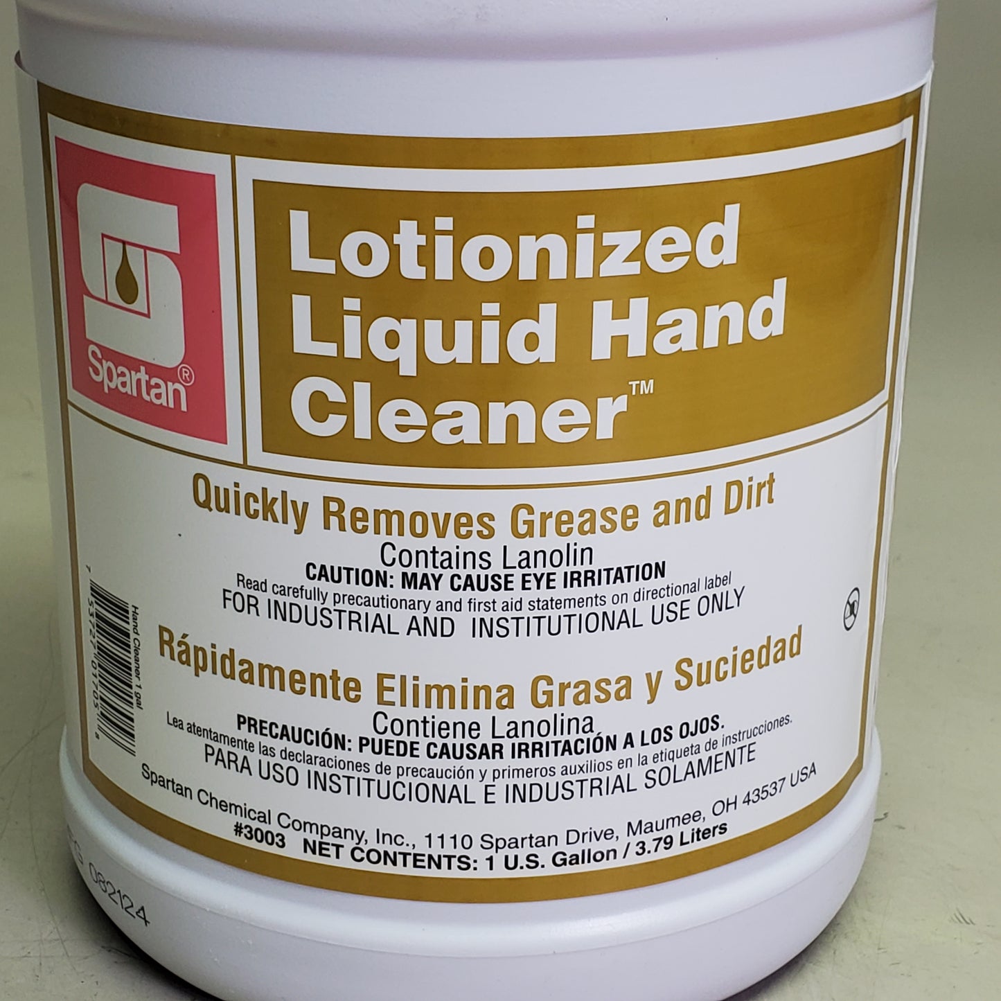ZA@ SPARTAN Lotionized Liquid Hand Cleaner Quickly Remove Grease & Dirt 1 Gal 3003