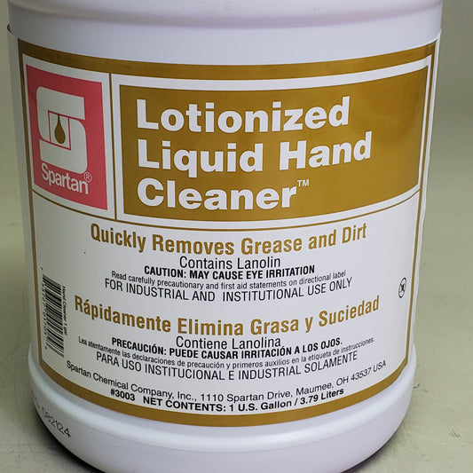 ZA@ SPARTAN Lotionized Liquid Hand Cleaner Quickly Remove Grease & Dirt 1 Gal 3003