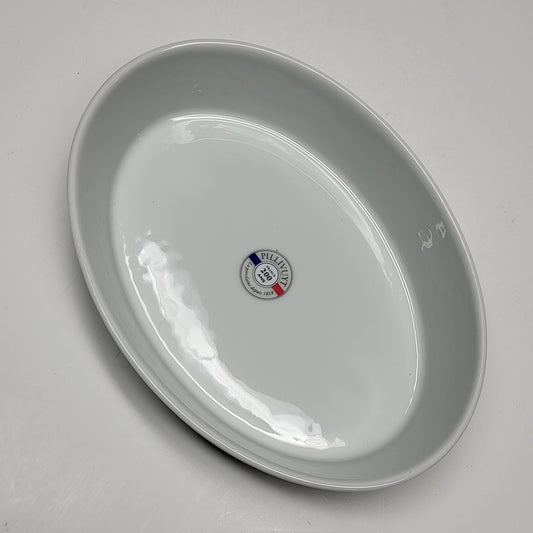 PILLIVYUT Deep Oval Baker Medium Porcelain Kitchenware 10.25"x7"x2" 240526BL
