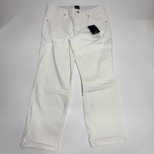 JAG Carter Mid-Rise Smoothing Girlfriend Womens Sz 14P/24 White JP2967CBD618