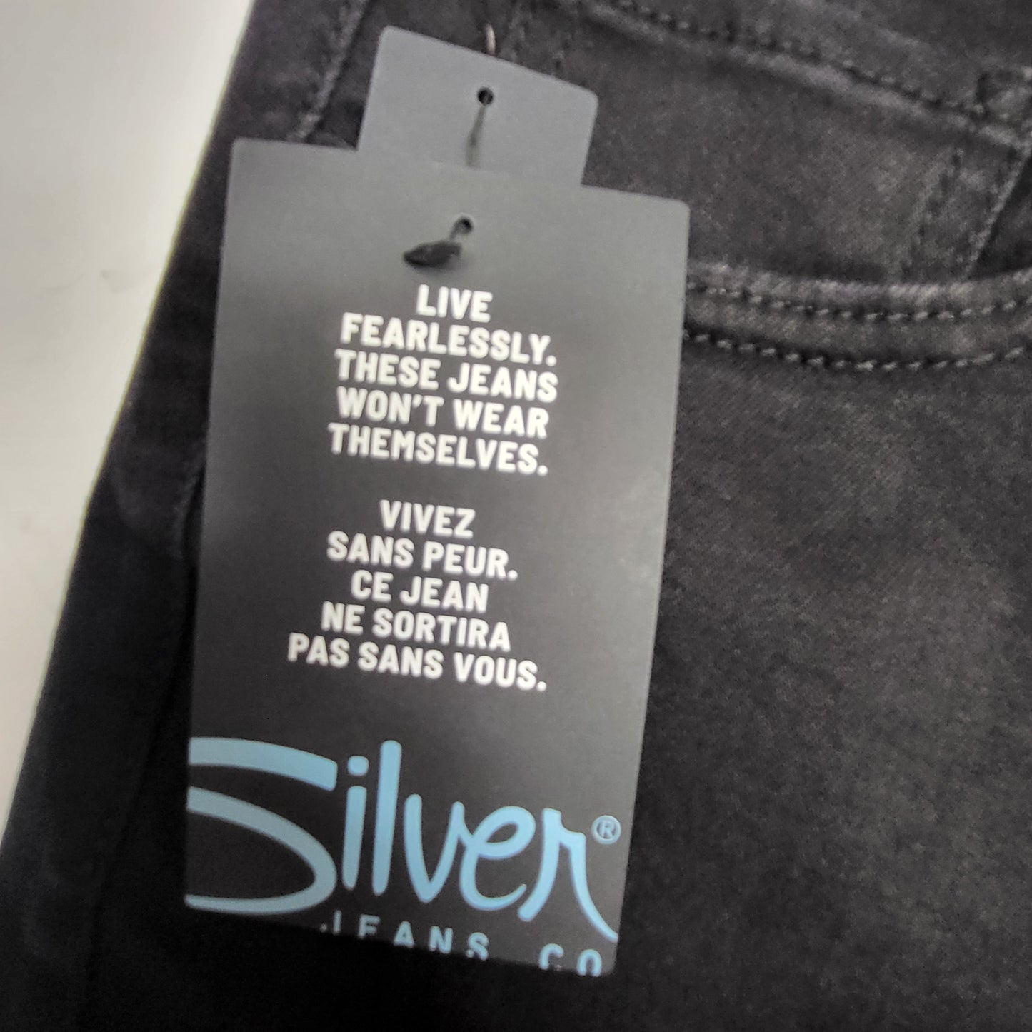 SILVER JEANS CO. Suki Bootcut Curvy Midrise Sz 29/31 Black L93719BVS557
