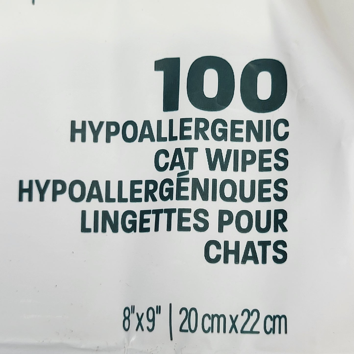 TROPICLEAN (2 PACK) Hypo Allergenic Cat Wipes Biodegradable 100 Wipes Each