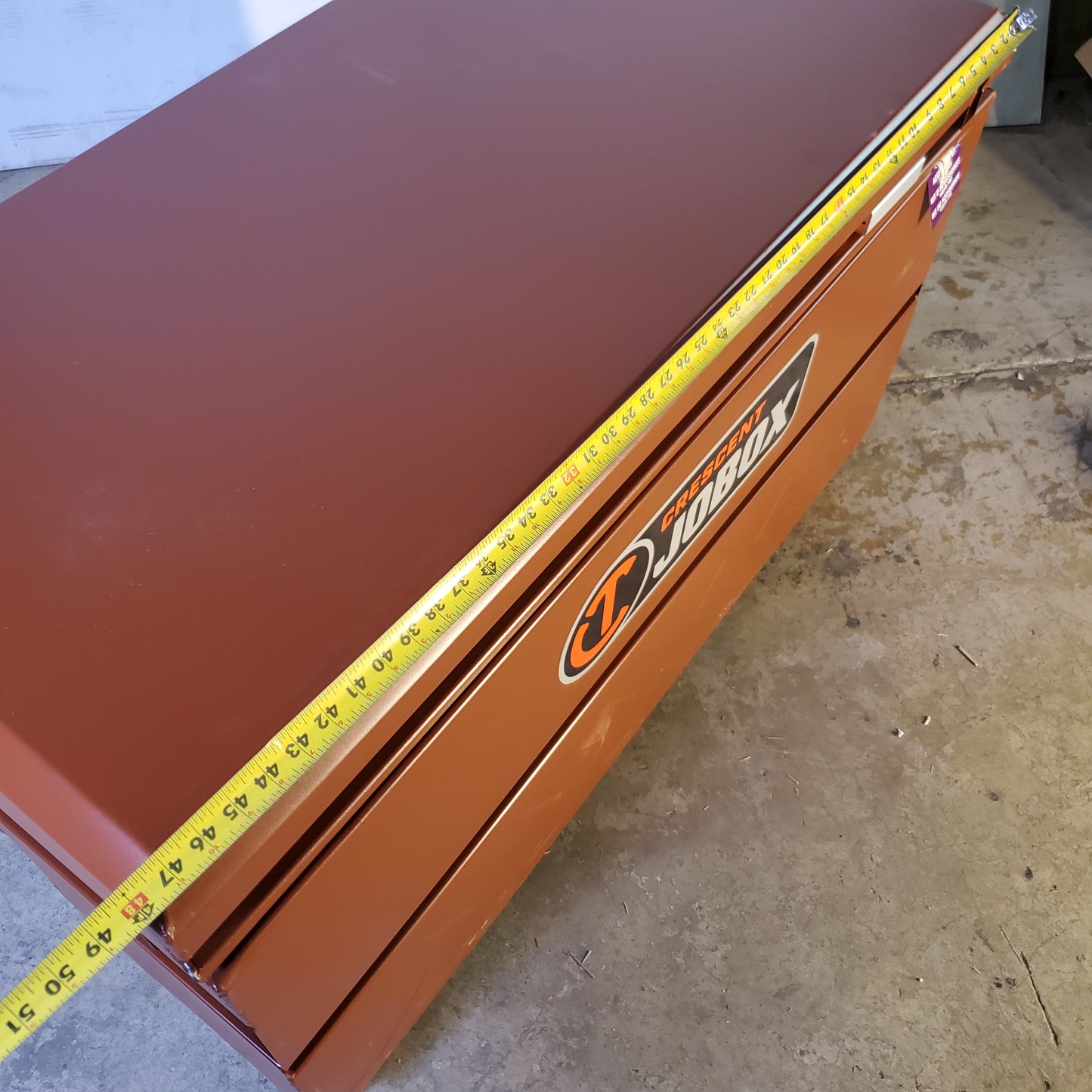 JOBOX Crescent Site-Vault Series Tool Work Chest 48"x24"x27" Brown 2-654990 (New Other)