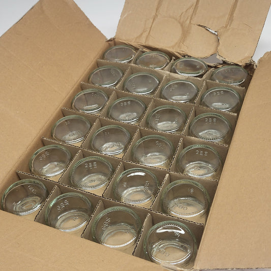 ZA@ (24 PACK) Miniature Glass Jars No Lids 2"x2" Clear