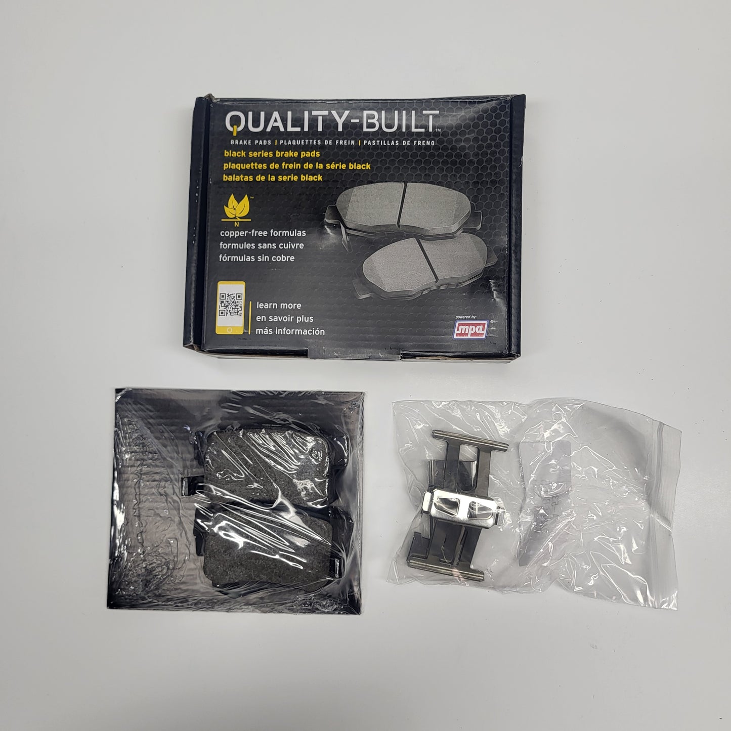 QUALITY-BUILT Ceramic Disc Brake Pad Set Black Rear 1003-0537C
