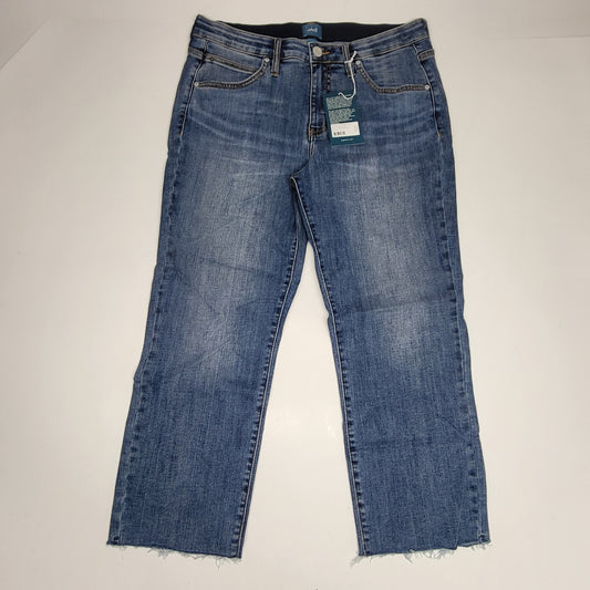 JAG Ruby Mid-rise Elastic Straight Crop Sz 14P Oceanfront JP2877SCV321