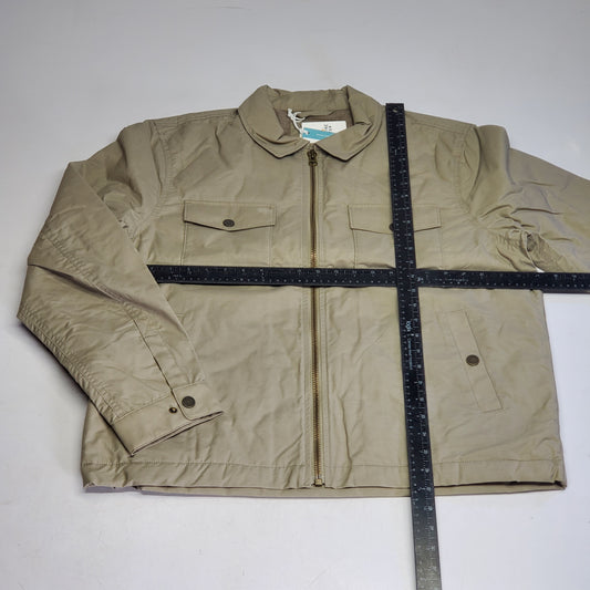 MARINE LAYER Reynolds Dry Wax Trucker Jacket Men's SZ Large Vintage Khaki