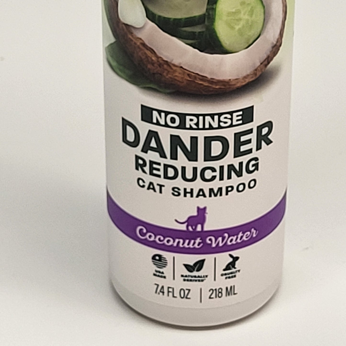TROPICLEAN (3 PACK) No Rinse Dander Reducing Cat Shampoo Coconut Water 7.4 oz