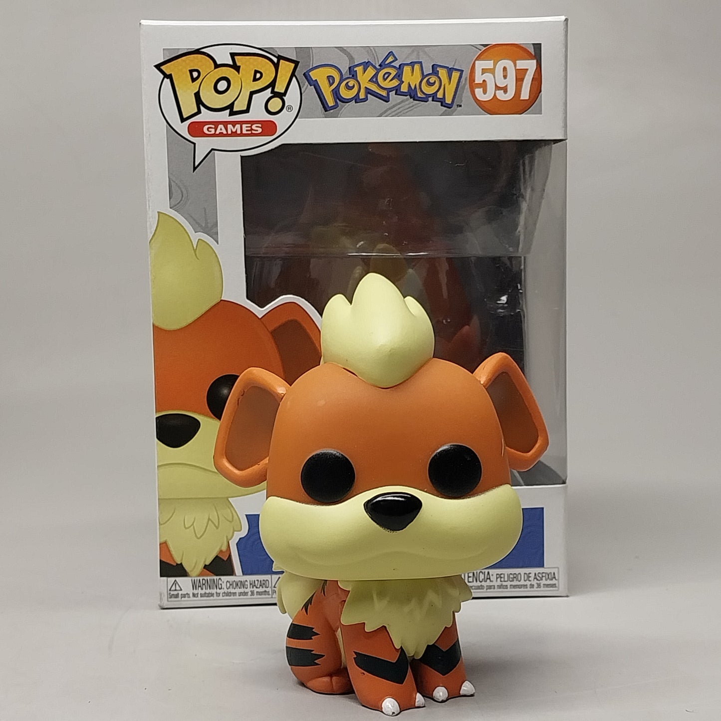 FUNKO Pop Games Pokemon 597 GROWLITHE Vinyl Figure (New)