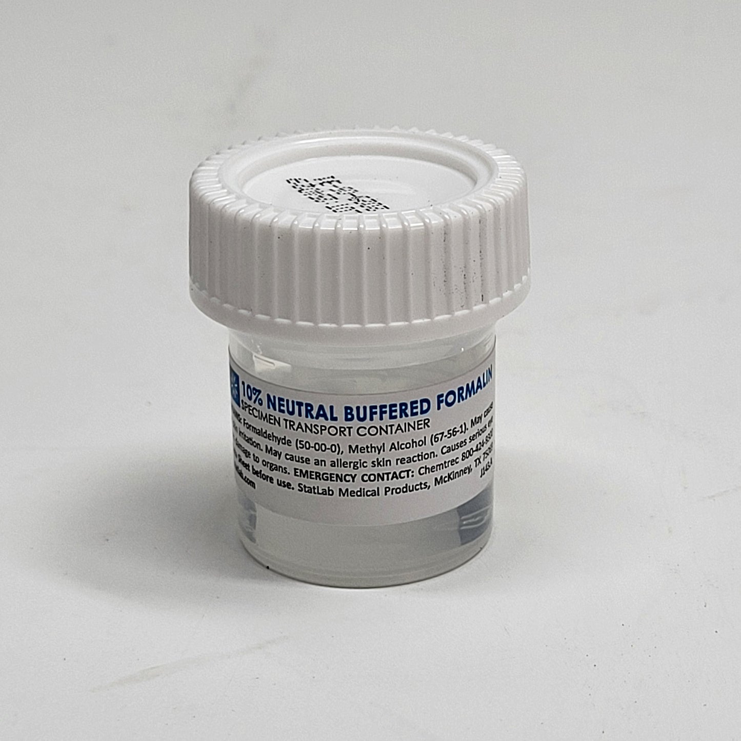 STATLAB (96 PACK) 10% Neutral Buffered Formalin Specimen Containers 0.6 oz