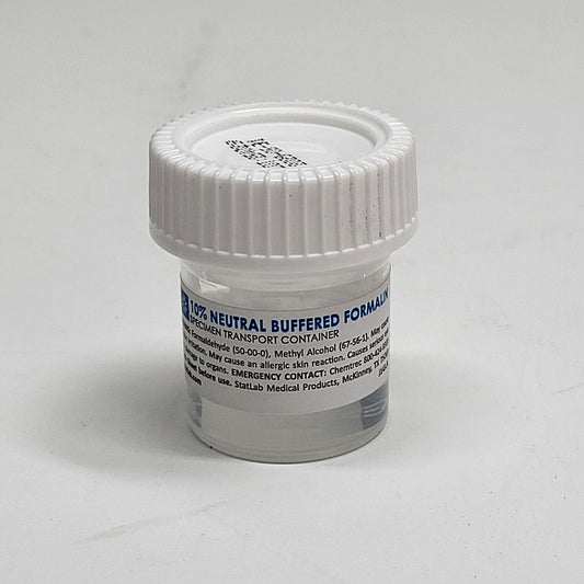 STATLAB (96 PACK) 10% Neutral Buffered Formalin Specimen Containers 0.6 oz