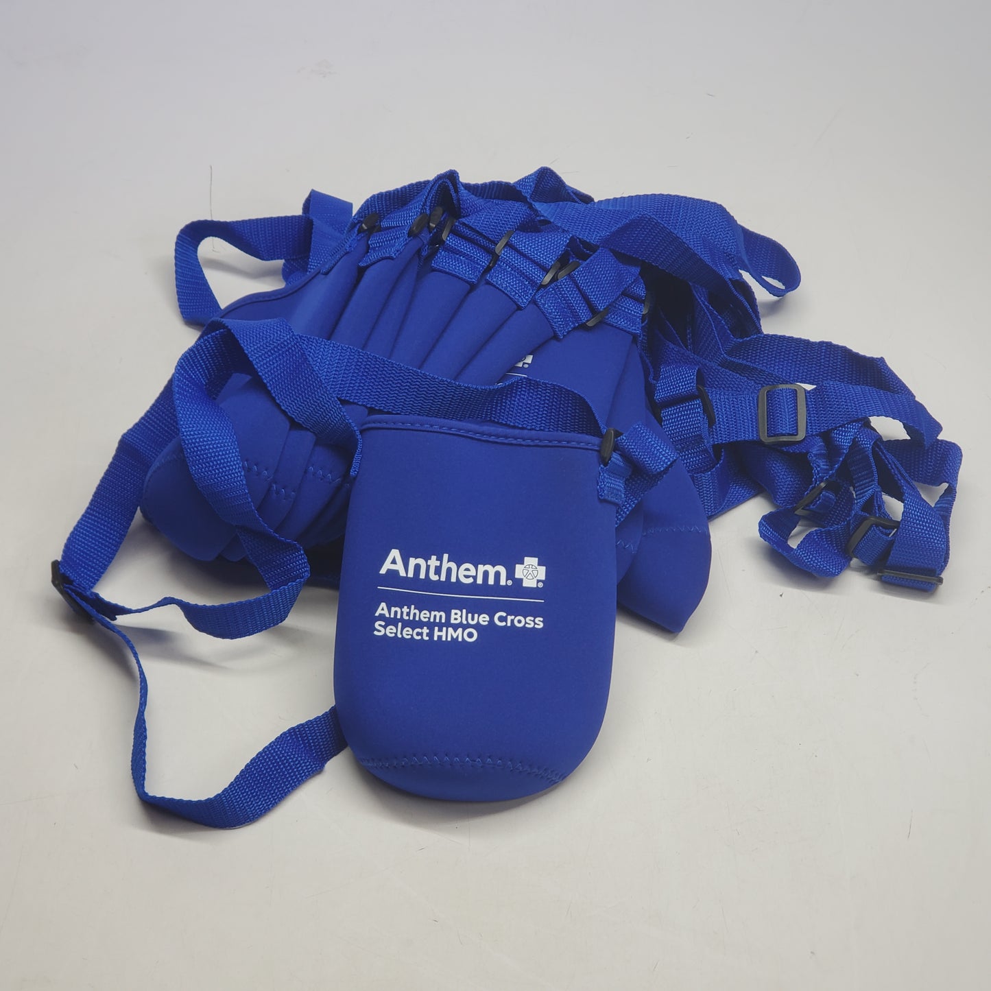 ZA@ CanDo (10 Pack) Hydration Crossbody Water Bottle Sling Bag  3"x6.5" Blue (Promotional)