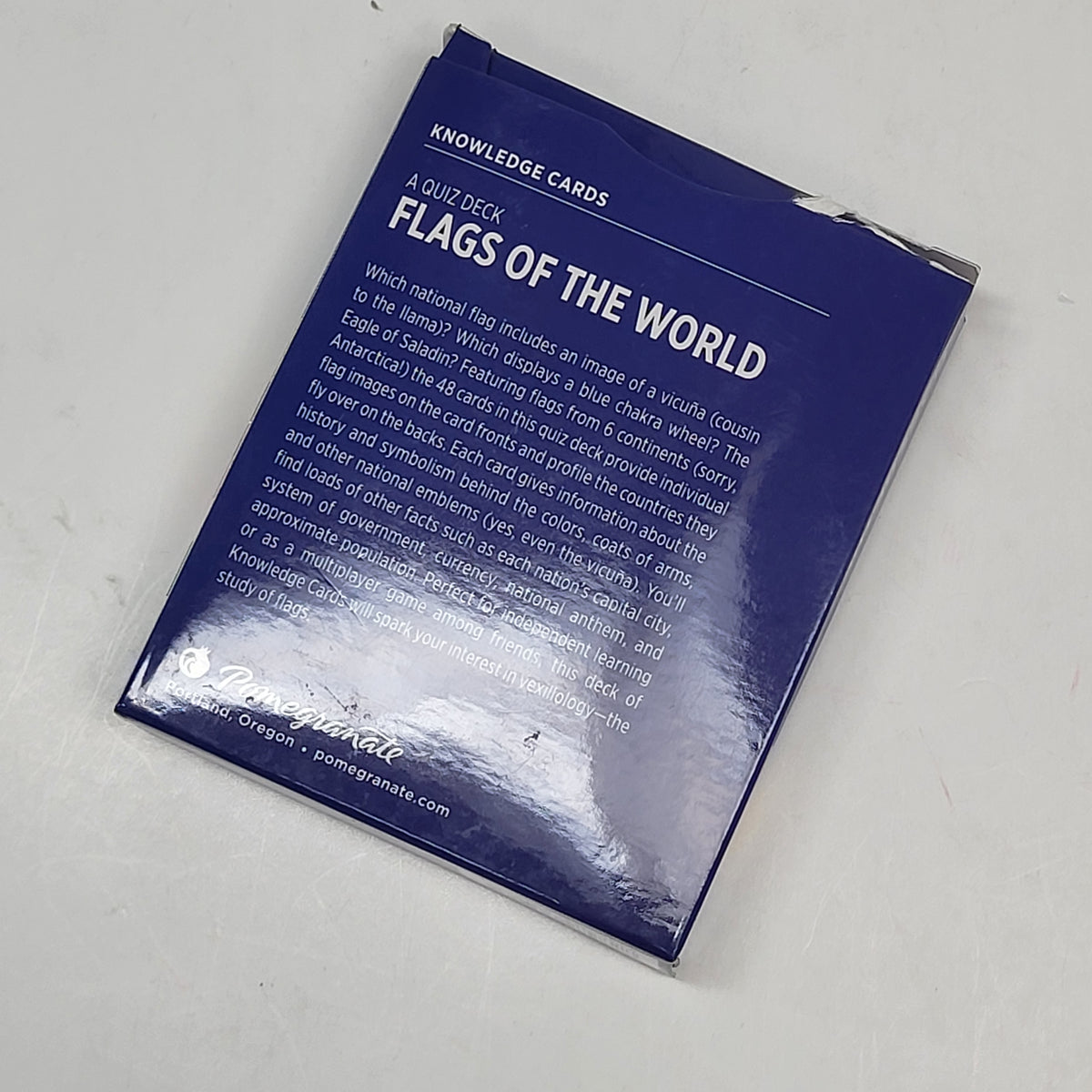 ZA@ POMEGRANATE Flags of the World: a Knowledge Quiz Deck of Cards (As Is)