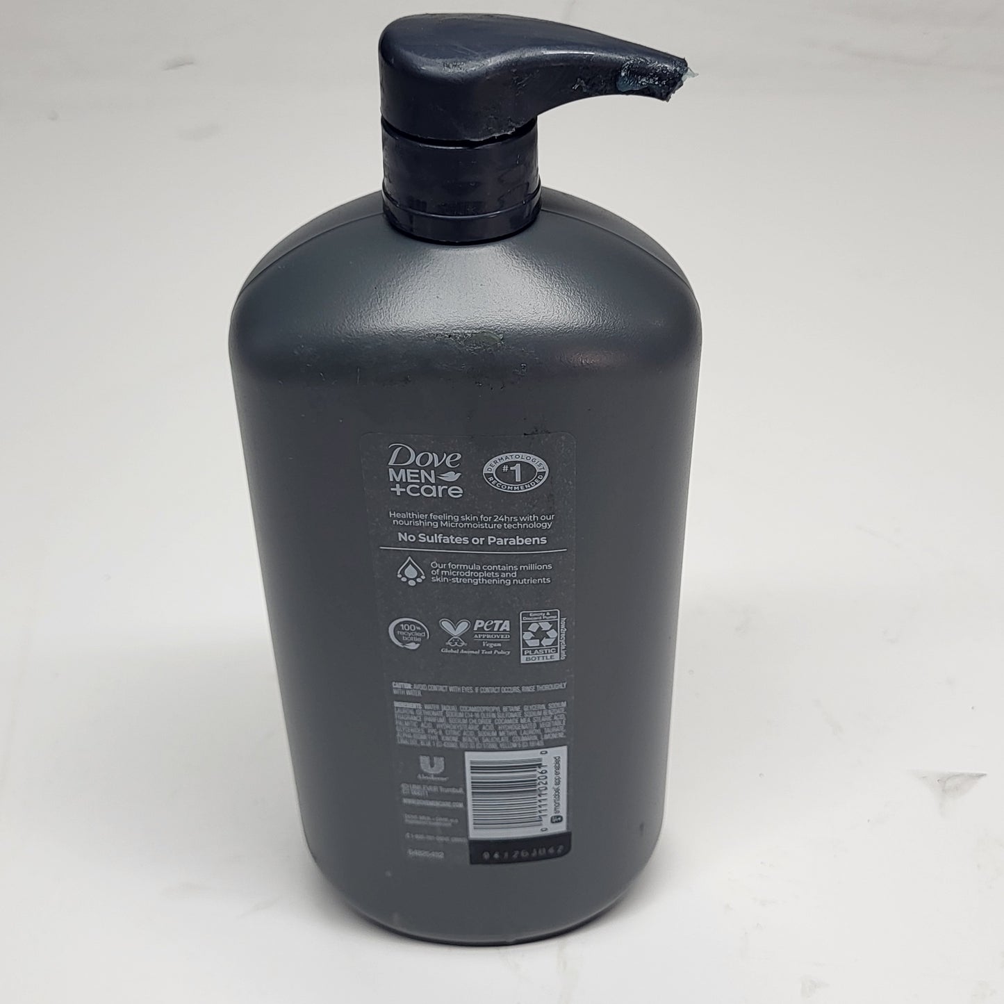 ZA@ DOVE (4 PACK) Men + Care Hydrating Clean Comfort Body + Face Wash (As Is)