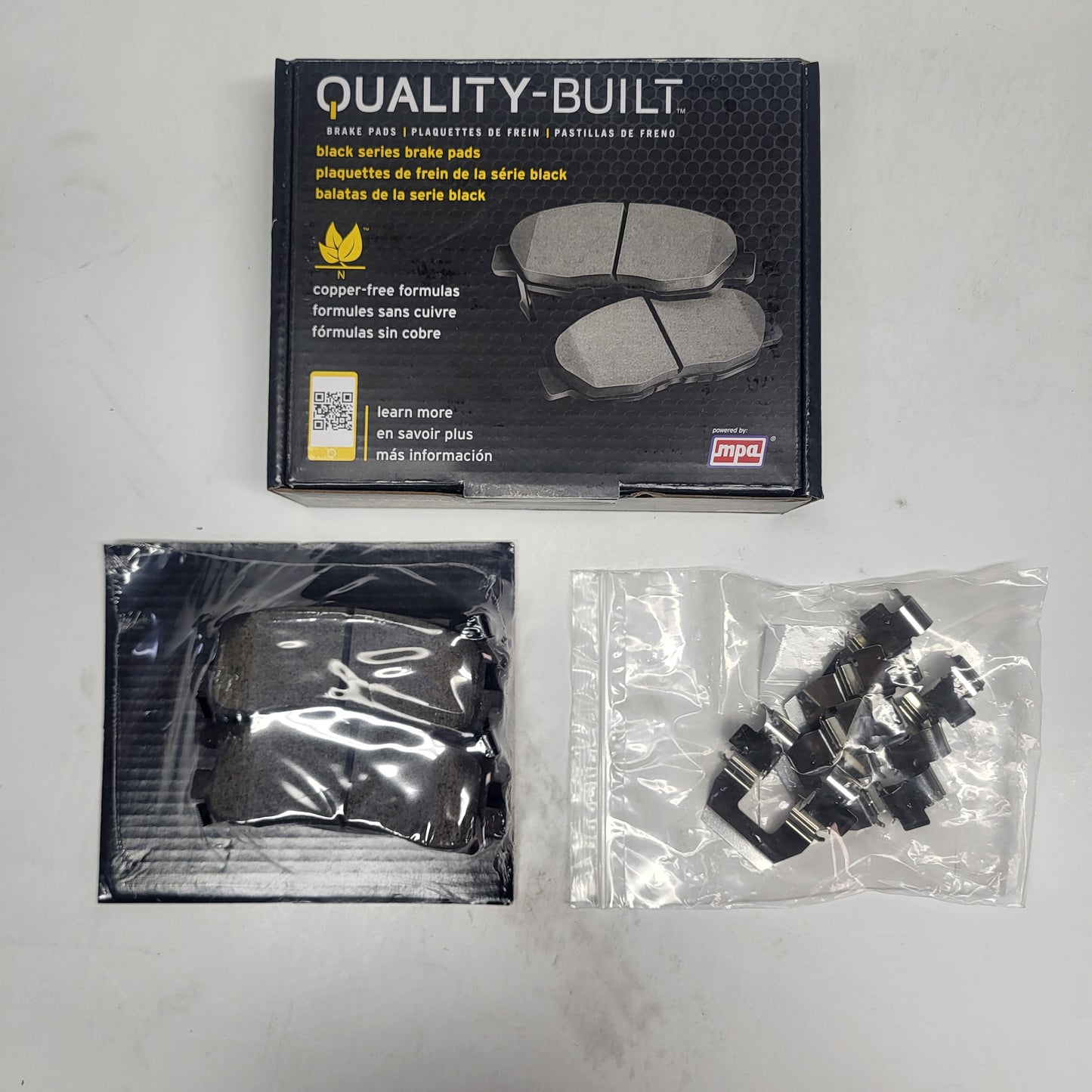 QUALITY-BUILT Ceramic Disc Brake Pad Set Black Rear 1003-0714C