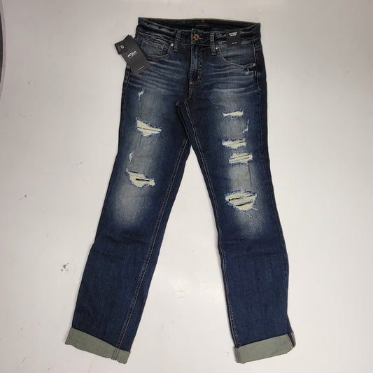 SILVER JEANS CO. Boyfriend Mid Rise Sz 28/29 Indigo L27101EGX360