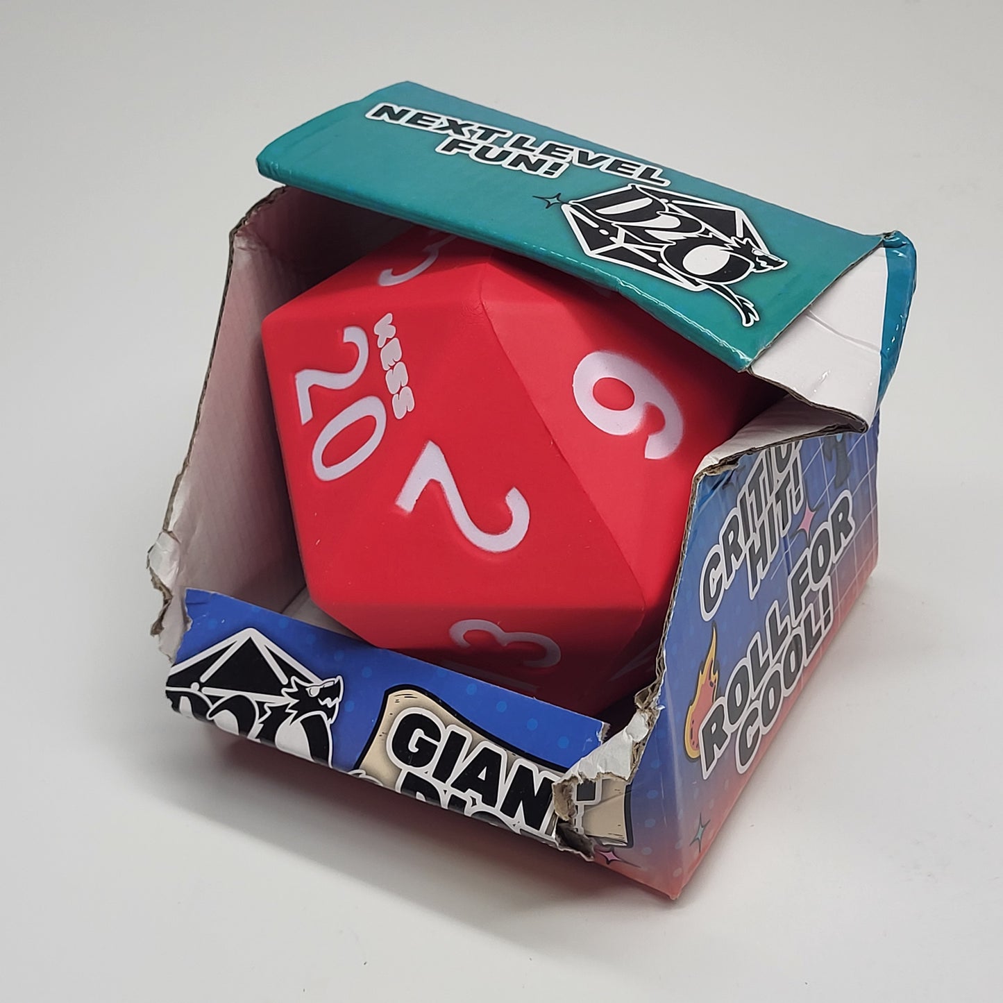 ZA@ KESS Giant D20 Foam Dungeons & Dragons Dice 5.5" Varies In Color (AS IS)