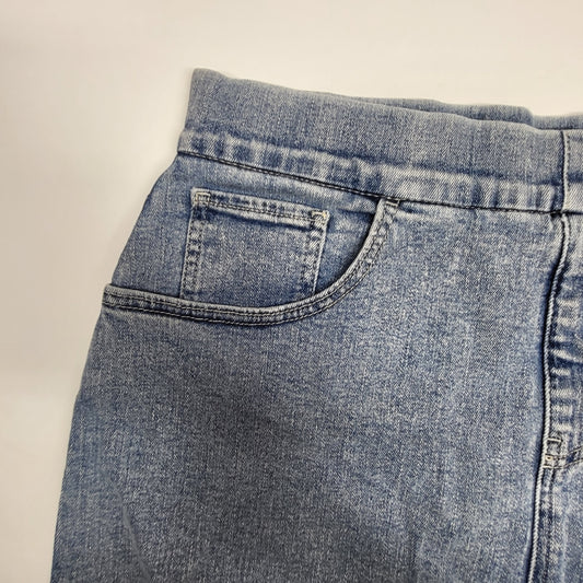 JAG On-the-go Mid Rise Pull-On Skort Womens Sz 10 Silver Lake J3101CSA220