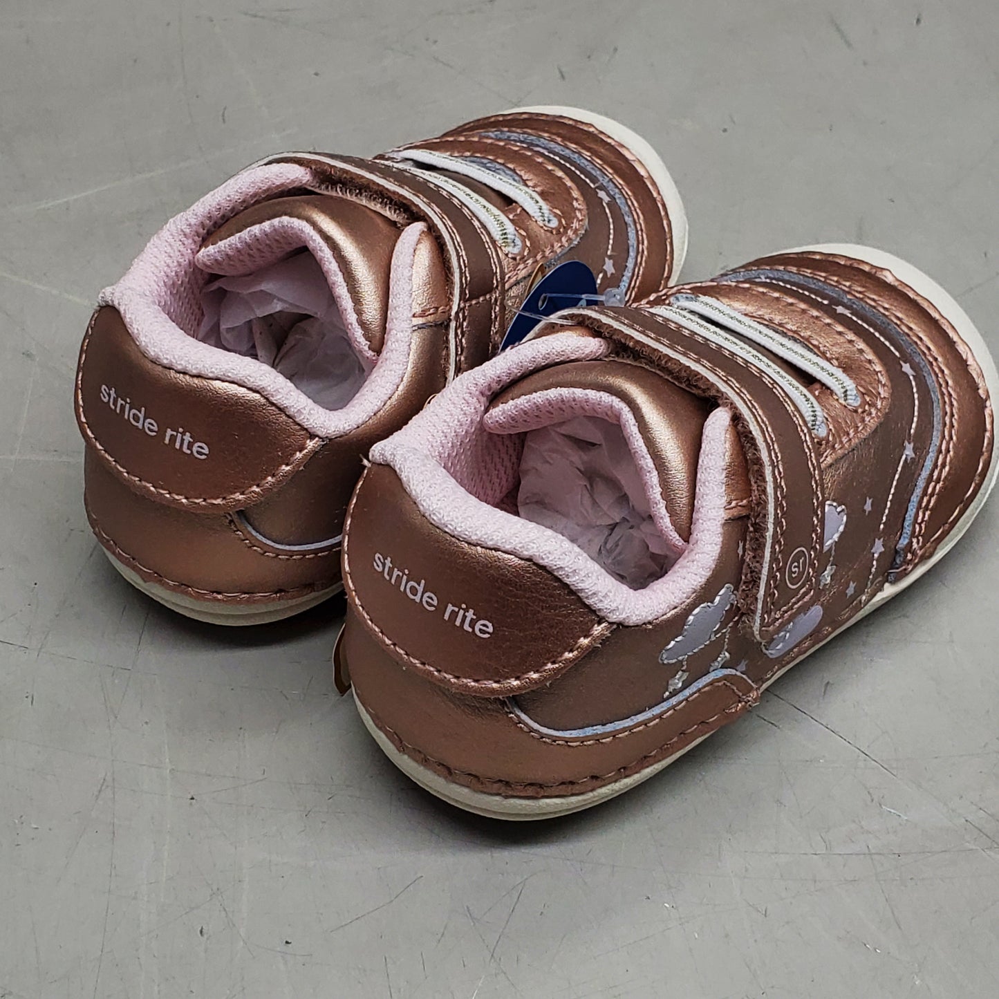 STRIDE RITE SRT Adalyn Sneaker Shoes Toddler SZ 3.5W Rose Gold BB000702