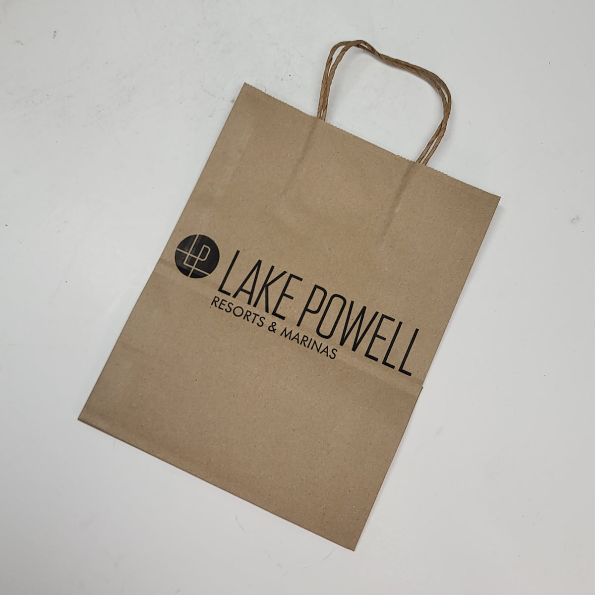 ZA@ (250 PACK) Lake Powell Printed Paper Gift Bags 10" x 8" Brown