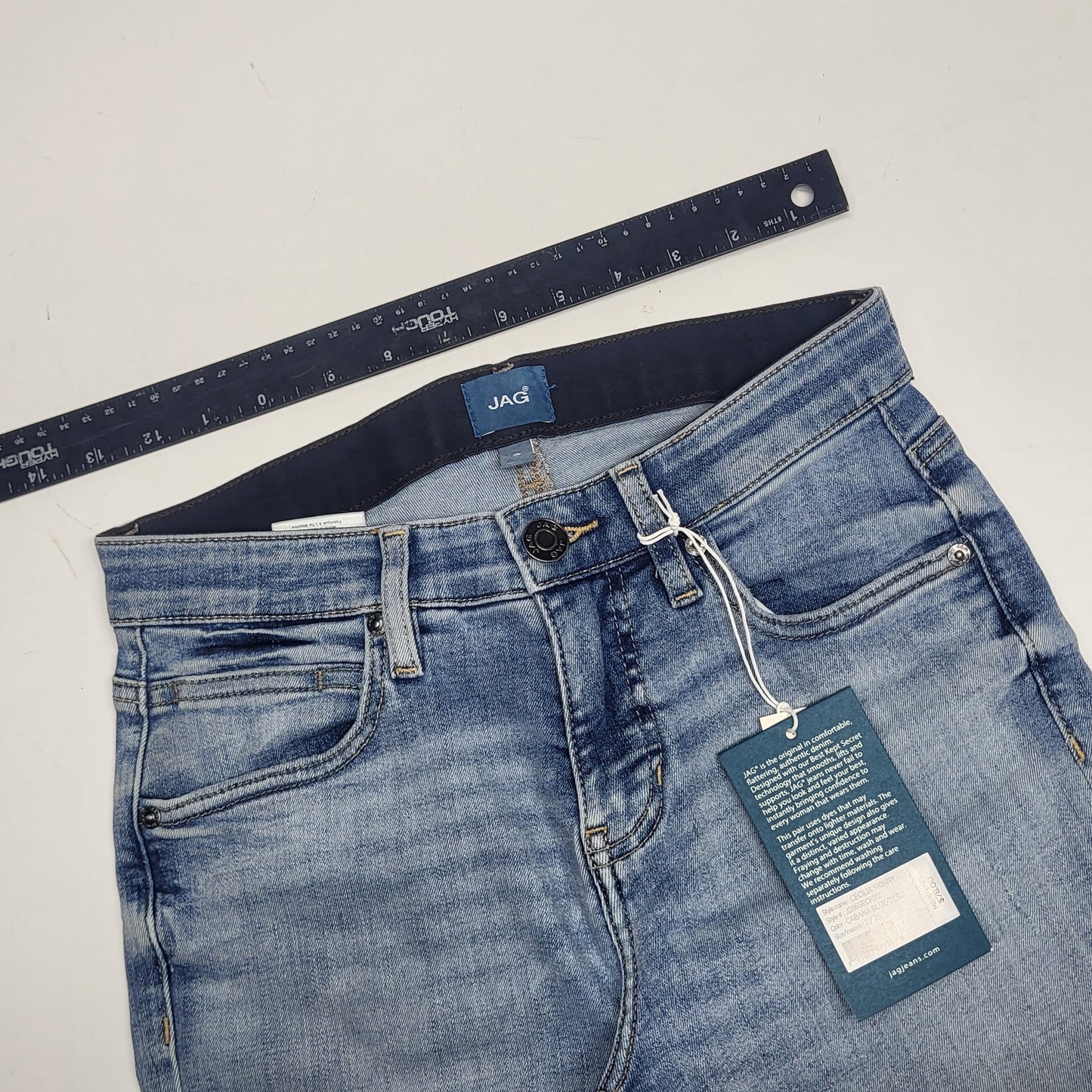 JAG Cecilia Mid Rise Skinny Jeans Womens Sz 2/29  Cabana Blue J2865ECF212