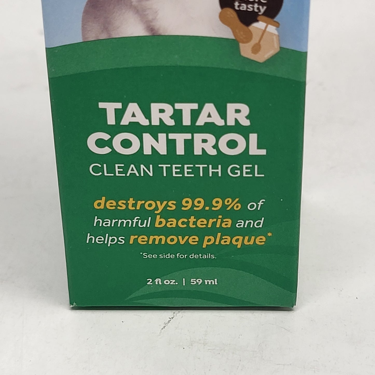 TROPICLEAN (3 PACK) Enticers Tarter Control Dog Clean Teeth Gel PB & Honey Flavor 2 oz