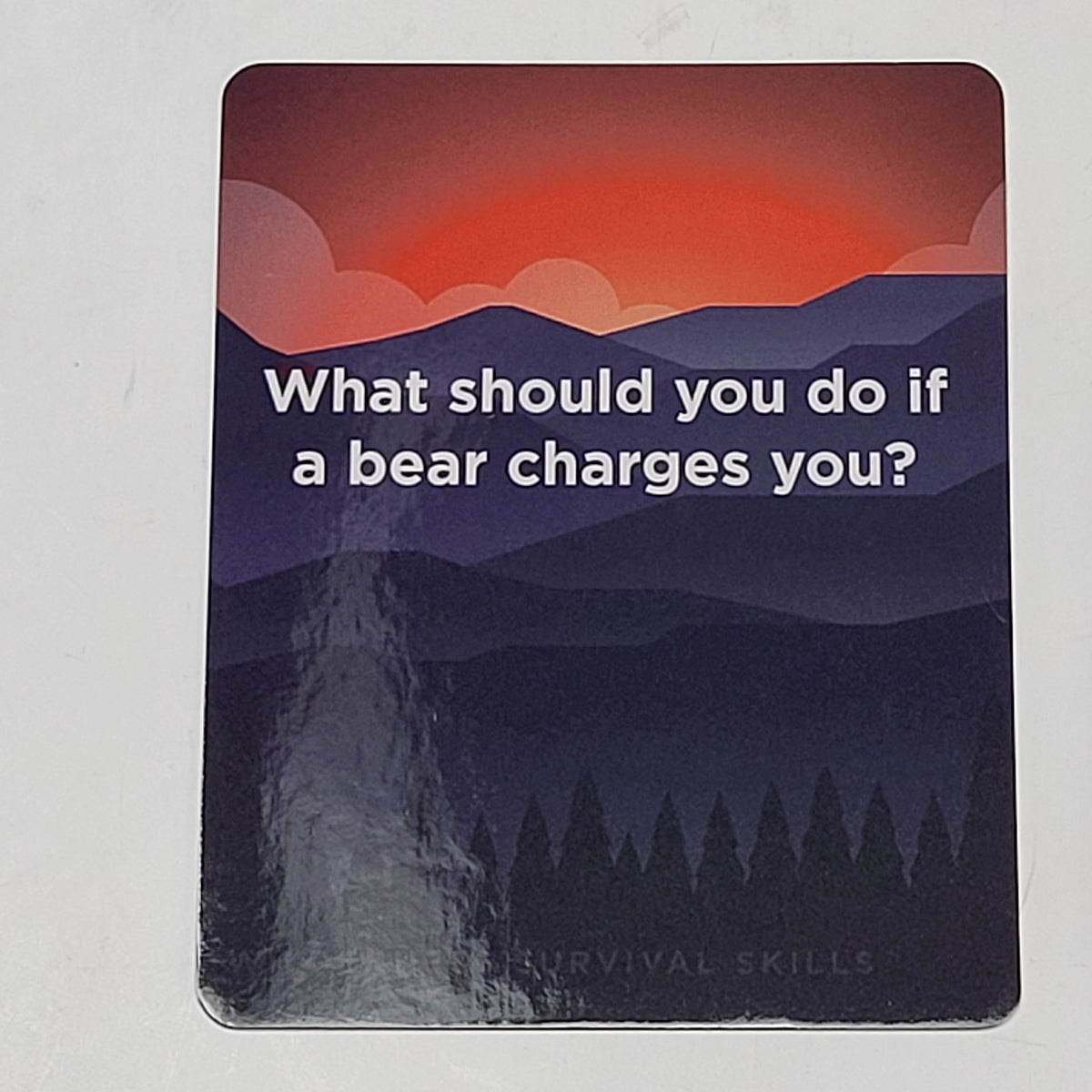 ZA@ POMEGRANATE Wilderness Survival Skills 48 Count Knowledge Cards