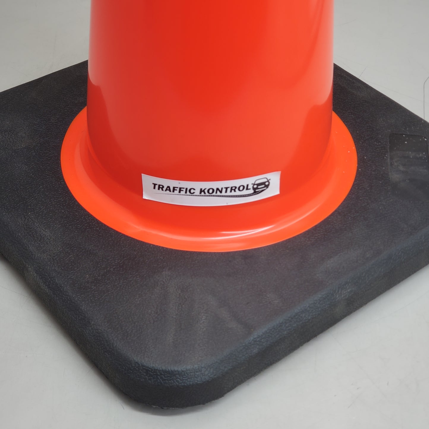 TRAFFIC KONTROL (3 Pack) Heavy Duty Reflective Cone 28" Tall 14" Base Orange