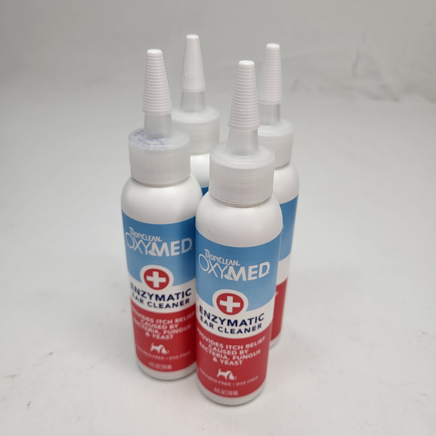 TROPICLEAN (4 PACK) Oxymed Enzymatic Itch Relief Ear Cleaner 4 oz