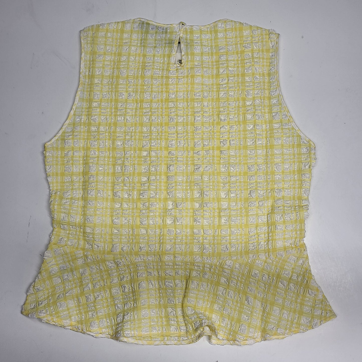 SOLID AND STRIPED Brinley Top Puckered  XL Plaid Citrina SU26R2395PPLCTN