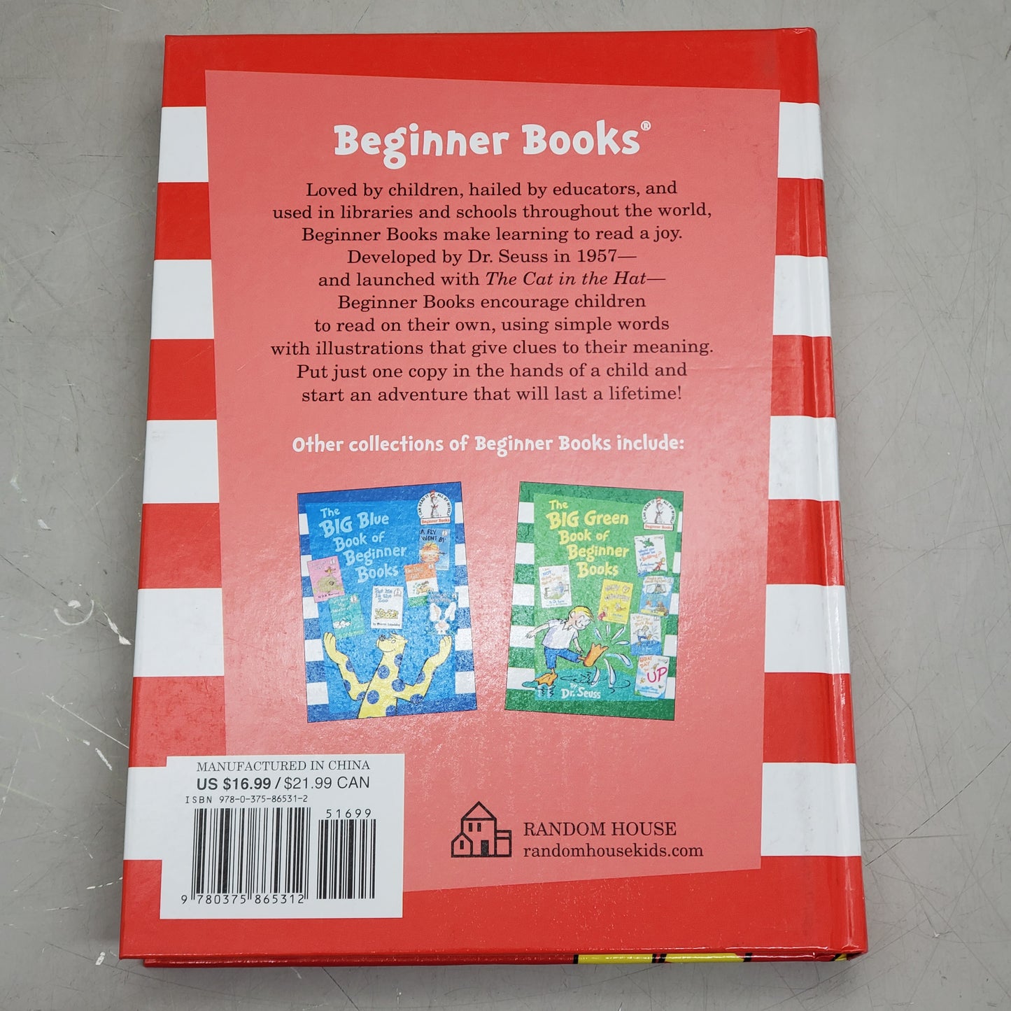 RANDOM HOUSE (2 Pack) The Big Red Book of Beginner Books 6 in 1 Red