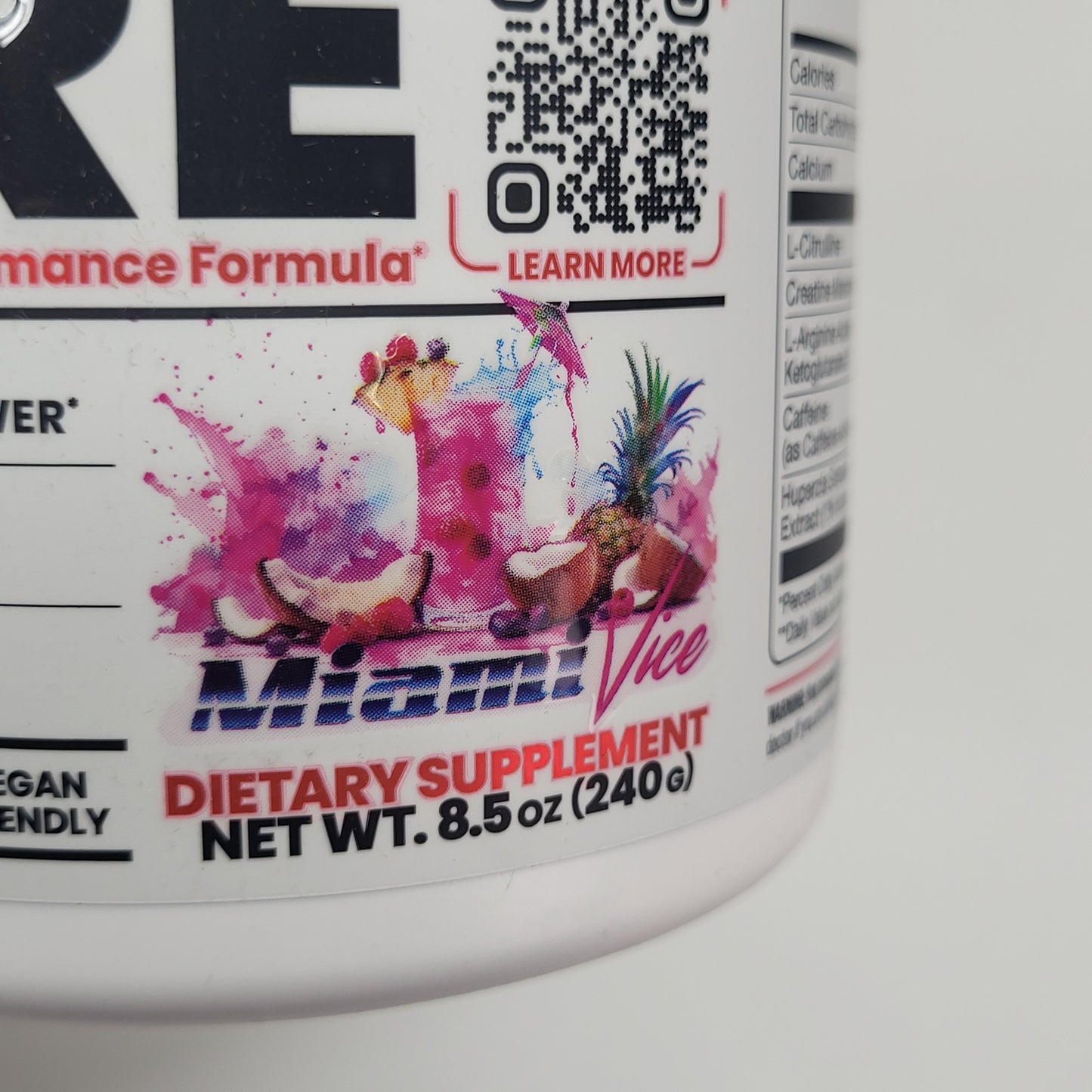 BASIC Creatine Monohydrate Increase Muscle Mass Miami Vice 8.5oz BB 01/27