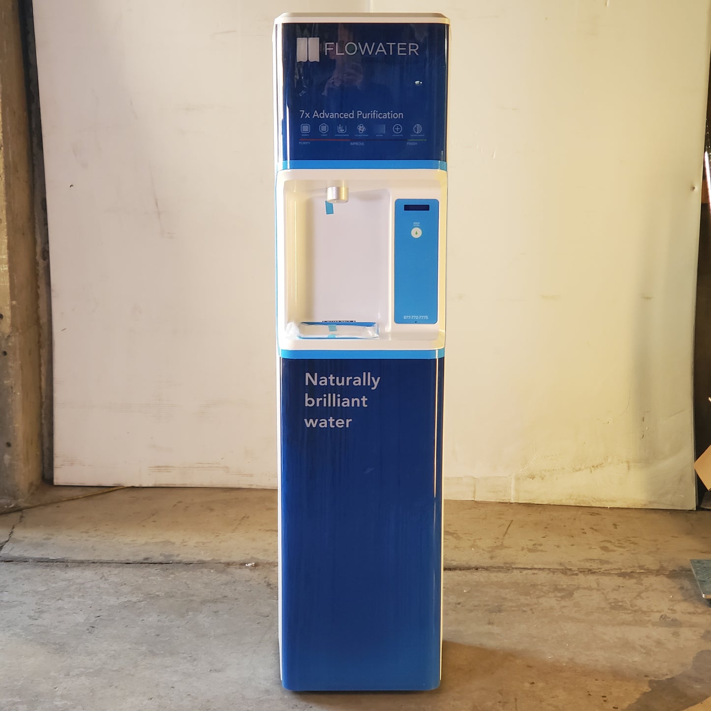FLOWATER Premium Refill Station for Offices, Breakrooms & Garages Blue / White FW-3000HB0