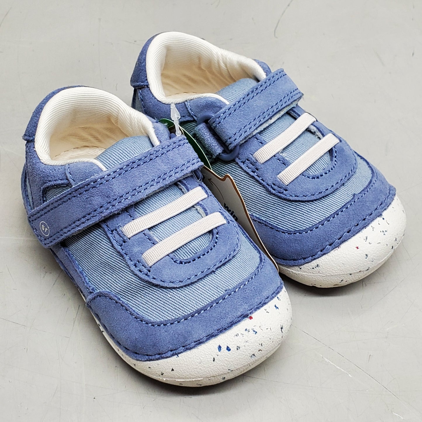 STRIDE RITE SM Sprout Sneaker Shoes Toddler SZ 4W Blue BB033002