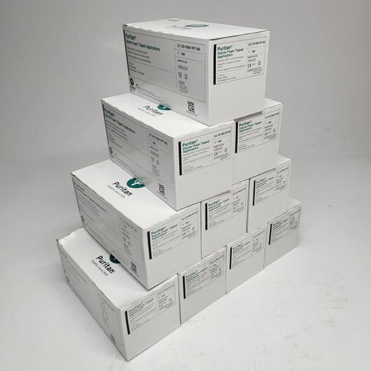 ZA@ PURITAN (10 PACK) Sterile Foam Tipped Applicators Plastic Handle 6" 25-1506
