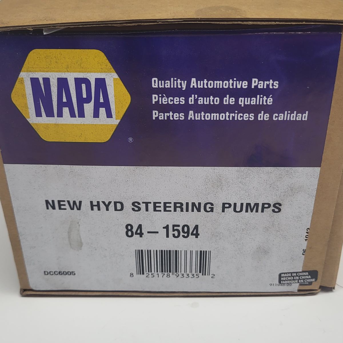 NAPA Replacement Automotive Pressurizing Steering Pumps 84-1594
