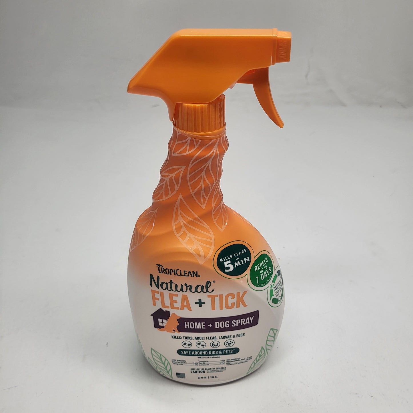 TROPICLEAN (3 PACK) Natural Flea & Tick Max Strength Home + Dog Spray 32 oz