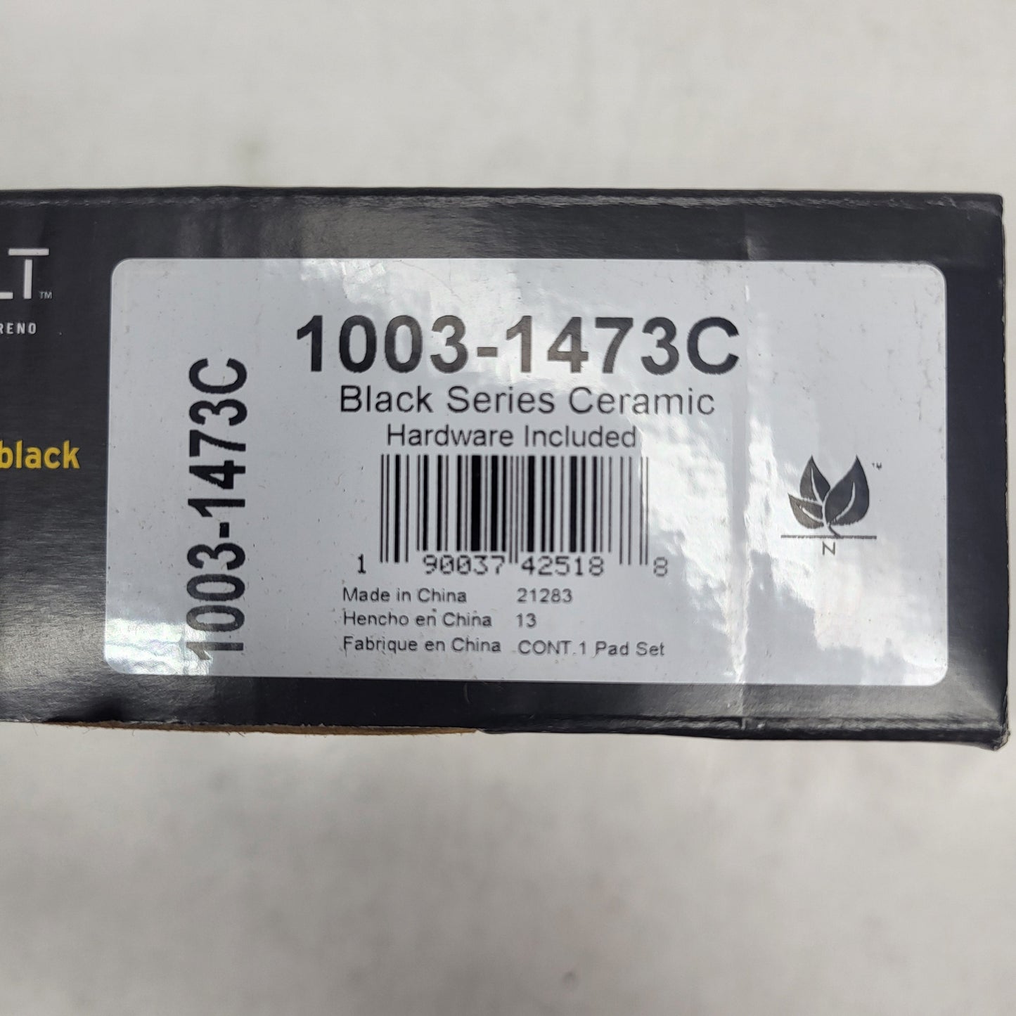 QUALITY-BUILT Ceramic Disc Brake Pad Set Black Rear 1003-1473C
