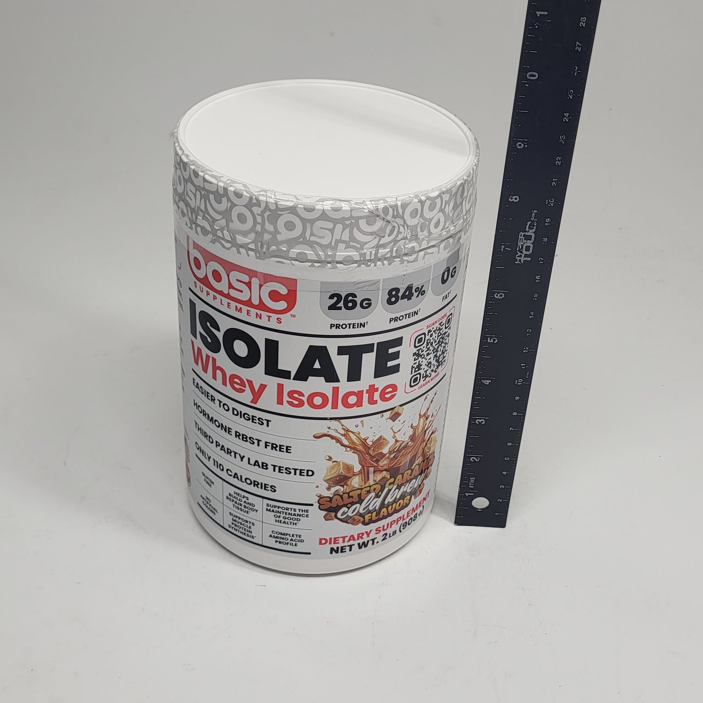 BASIC Basic Whey Isolate Protein Salted Caramel Cold Brew 2lbs BB 12/27