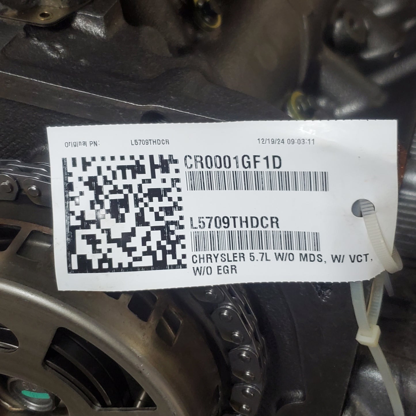 DODGE Ram Long Block V8 Engine Genuine Hemi 2500/3500 5.7L L5709THDCR (Remanufactured)