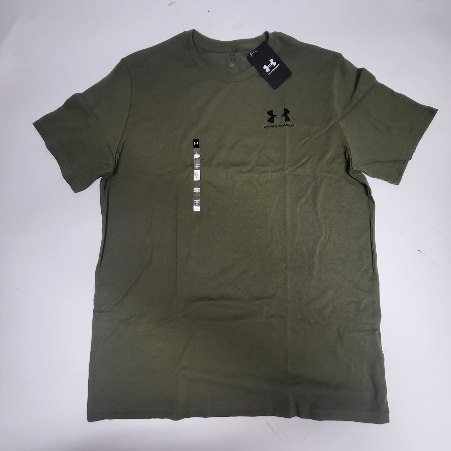 UNDER ARMOUR (2 PACK) Mens Sportstyle Loose Cotton Polyester T-shirt L Green