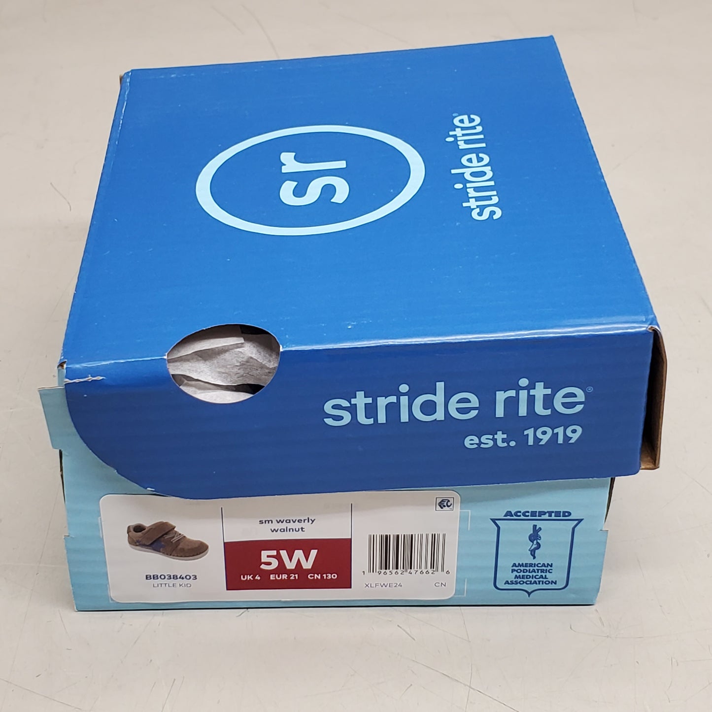 STRIDE RITE SM Waverly Sneaker Shoes Toddler SZ 5W Walnut BB038403